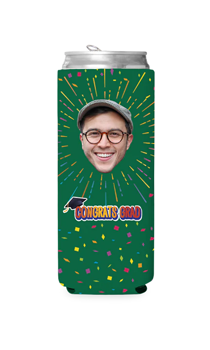Custom Congrats Grad Can Cooler - Image 7