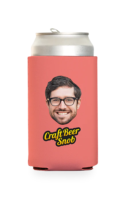 Custom Craft Beer Snob Can Cooler - Image 12