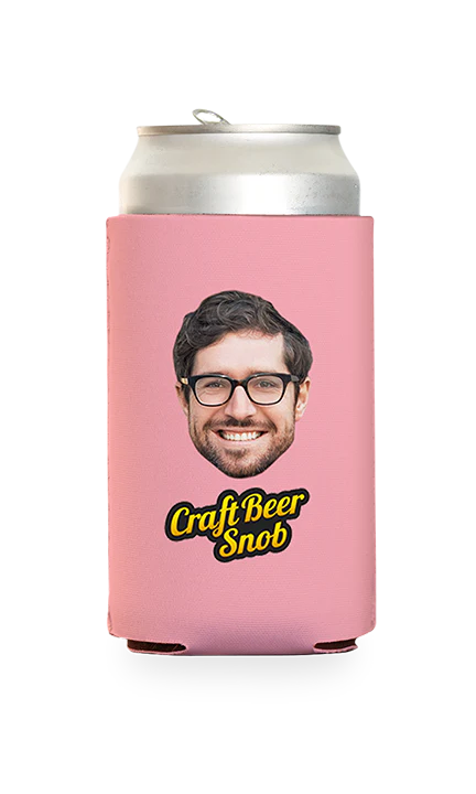 Custom Craft Beer Snob Can Cooler - Image 17