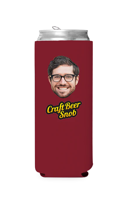 Custom Craft Beer Snob Can Cooler - Image 4