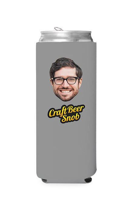 Custom Craft Beer Snob Can Cooler - Image 5