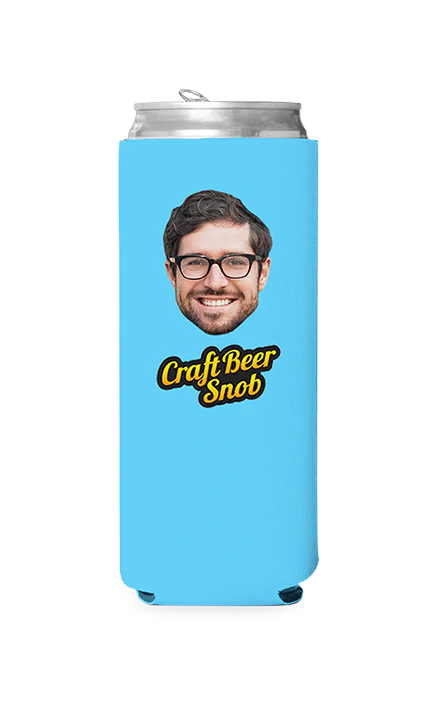 Custom Craft Beer Snob Can Cooler - Image 6