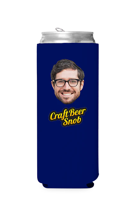 Custom Craft Beer Snob Can Cooler - Image 7