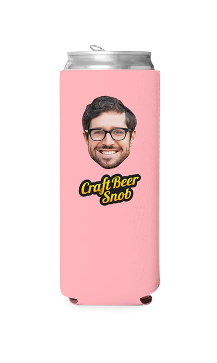 Custom Craft Beer Snob Can Cooler - Image 8