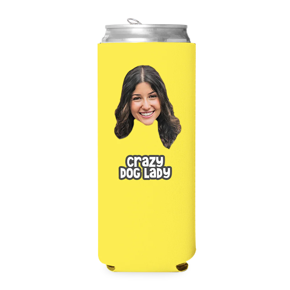 Custom Crazy Dog Lady Can Cooler - Image 10
