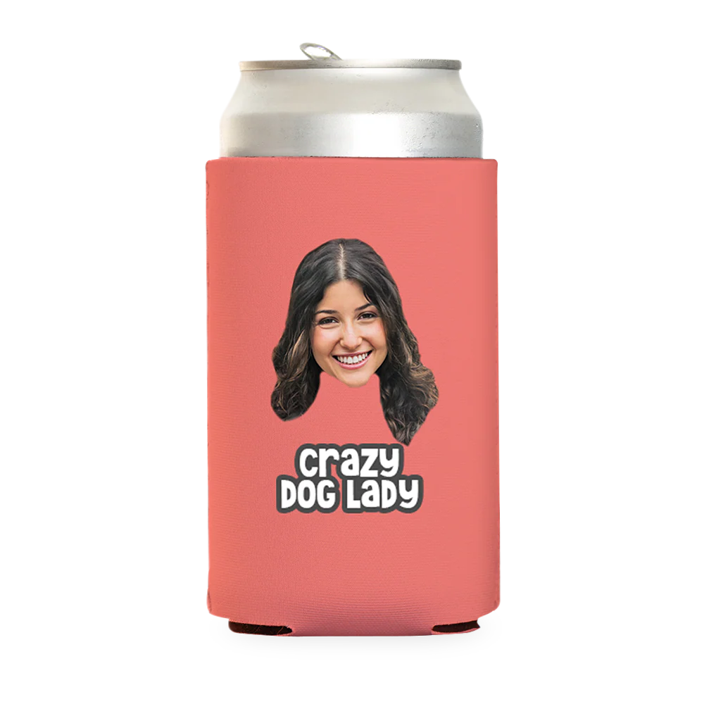 Custom Crazy Dog Lady Can Cooler - Image 11