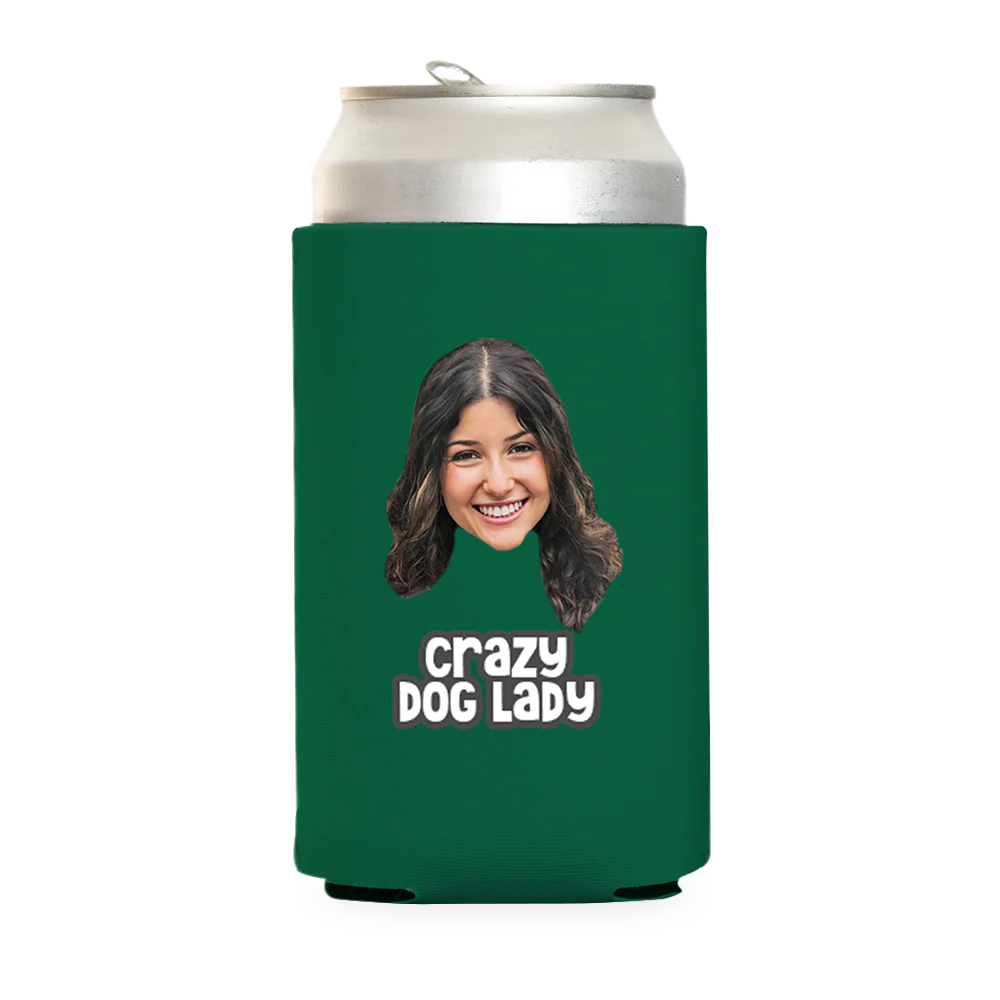Custom Crazy Dog Lady Can Cooler - Image 12