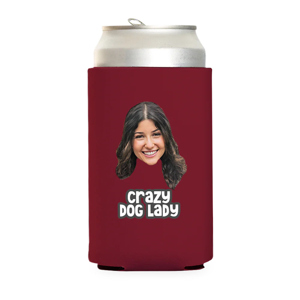 Custom Crazy Dog Lady Can Cooler - Image 13