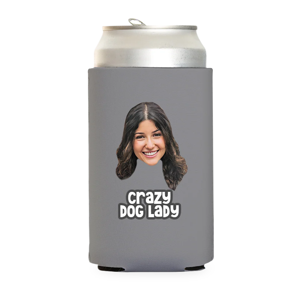 Custom Crazy Dog Lady Can Cooler - Image 14