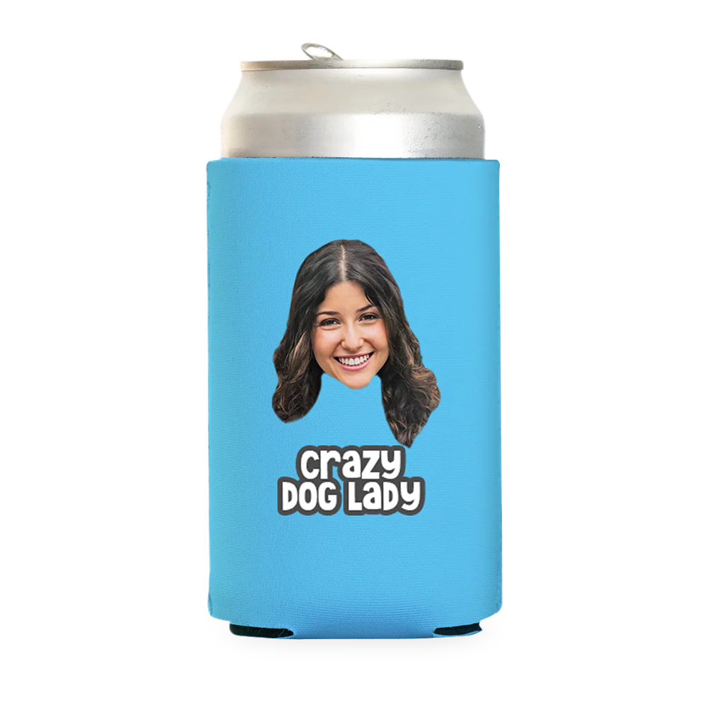 Custom Crazy Dog Lady Can Cooler - Image 15
