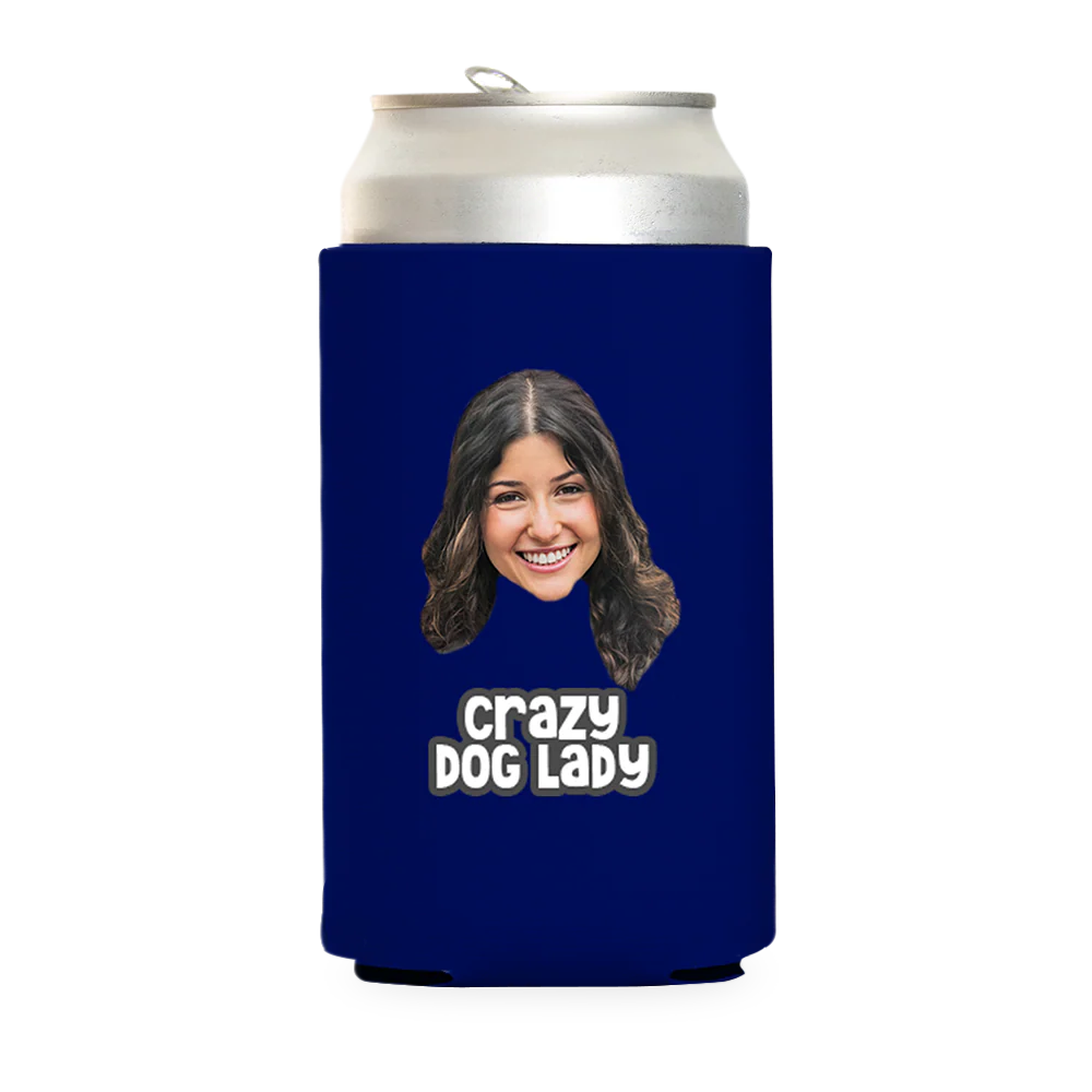 Custom Crazy Dog Lady Can Cooler - Image 16