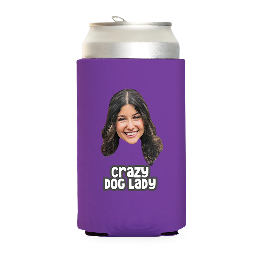 Custom Crazy Dog Lady Can Cooler - Image 18