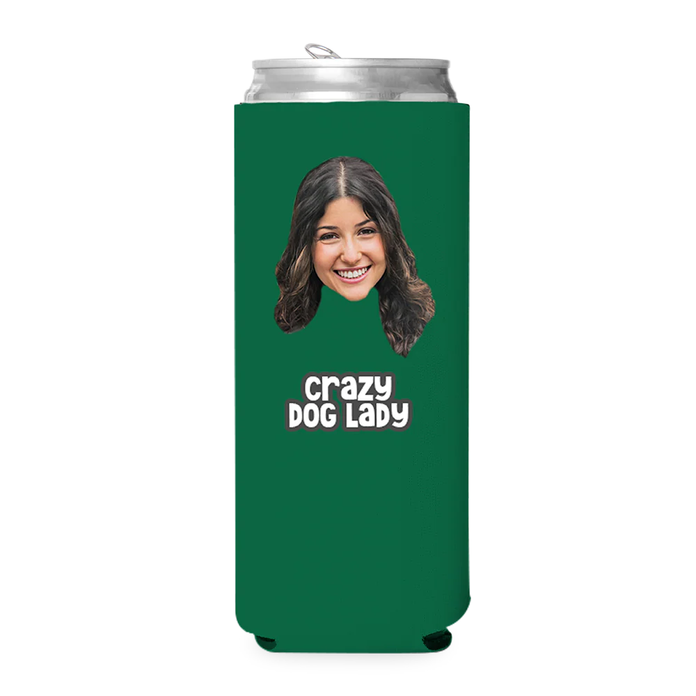 Custom Crazy Dog Lady Can Cooler - Image 6