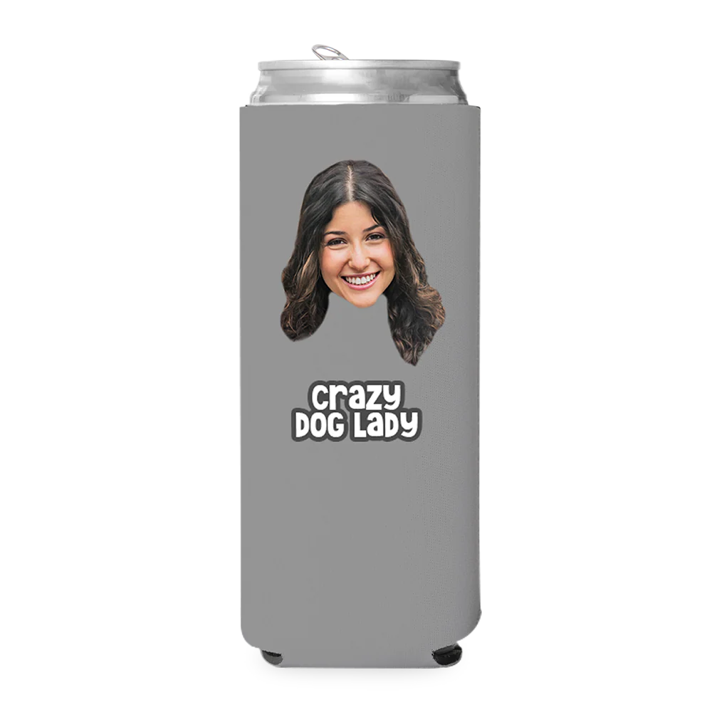 Custom Crazy Dog Lady Can Cooler - Image 7