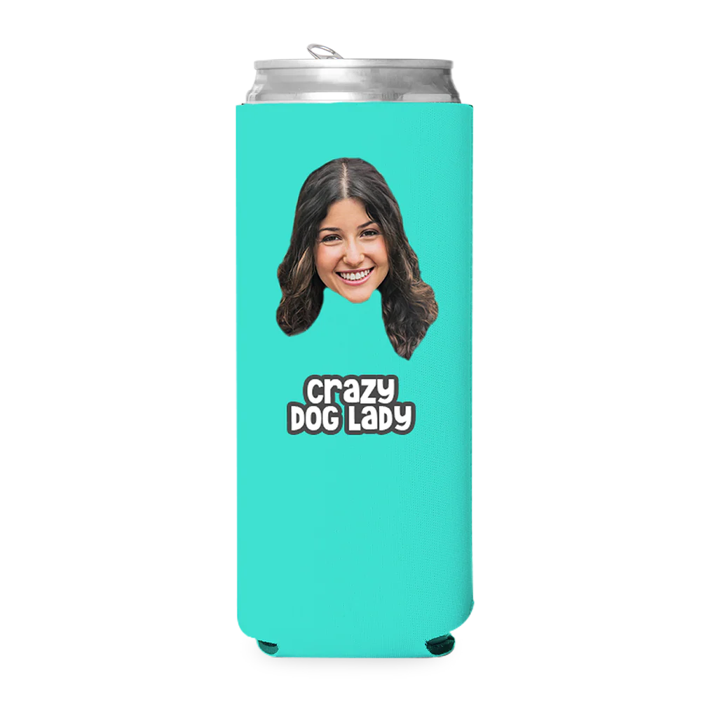 Custom Crazy Dog Lady Can Cooler - Image 9