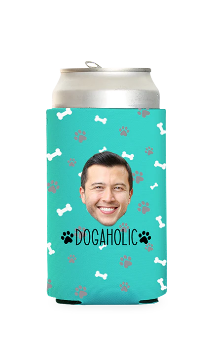 Custom Dogaholic Can Cooler