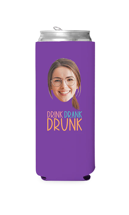 Custom Drink Drank Drunk Can Cooler - Image 6