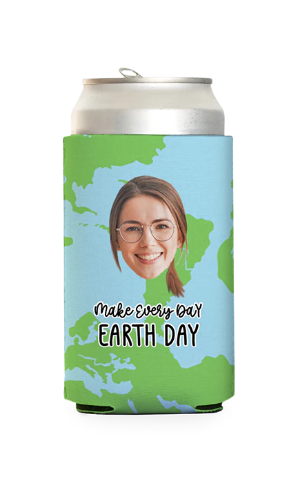 Custom Earth Day Can Cooler