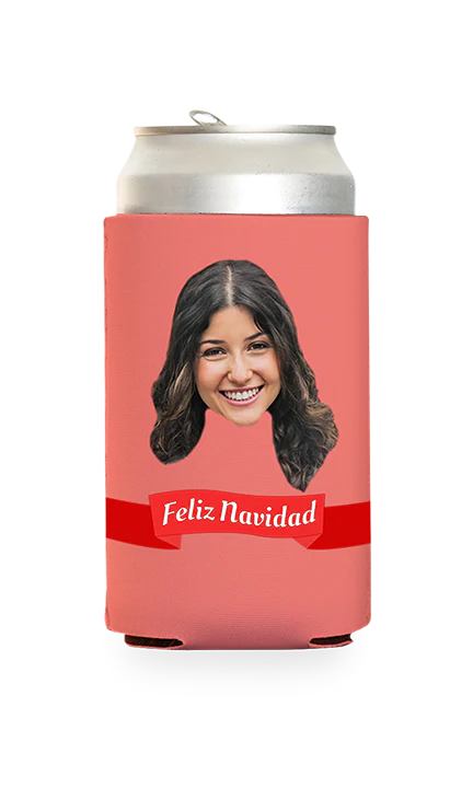 Custom Feliz Navidad Can Cooler - Image 12