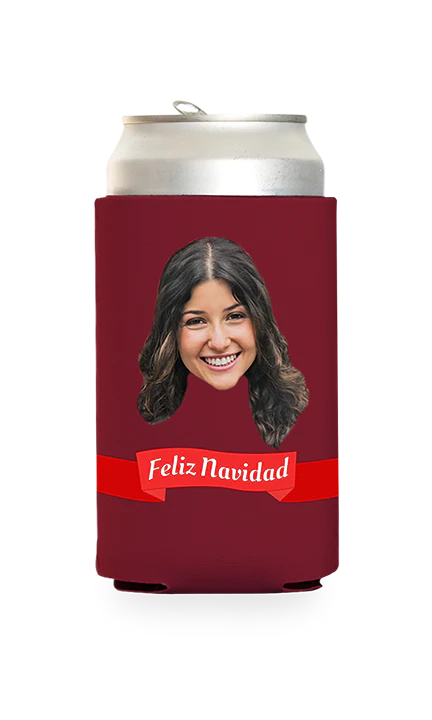 Custom Feliz Navidad Can Cooler - Image 13