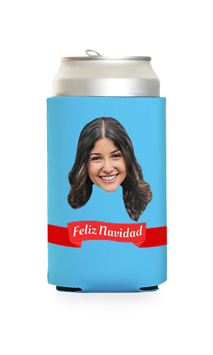 Custom Feliz Navidad Can Cooler - Image 15