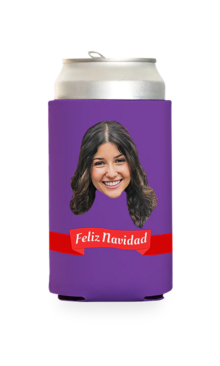 Custom Feliz Navidad Can Cooler - Image 18