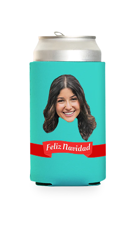 Custom Feliz Navidad Can Cooler - Image 19