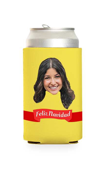 Custom Feliz Navidad Can Cooler - Image 20