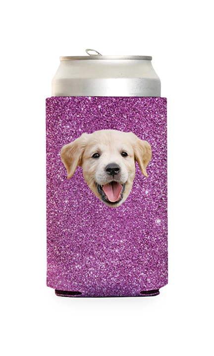 Custom Glitter PatternCan Cooler - Image 2