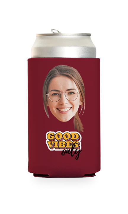 Custom Good Vibes Only Can Cooler