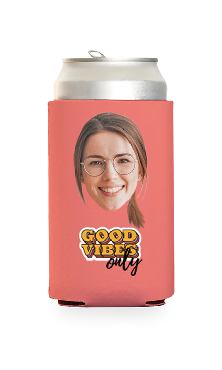 Custom Good Vibes Only Can Cooler - Image 11