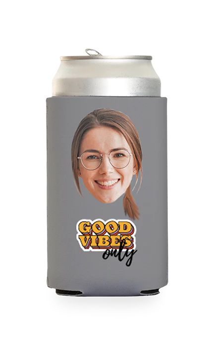 Custom Good Vibes Only Can Cooler - Image 13