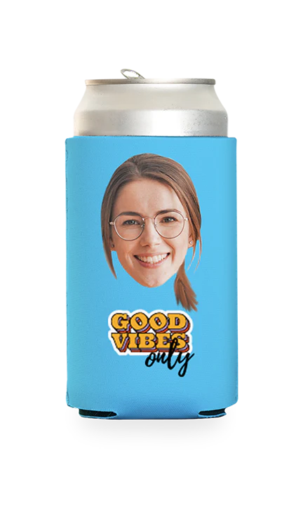 Custom Good Vibes Only Can Cooler - Image 14