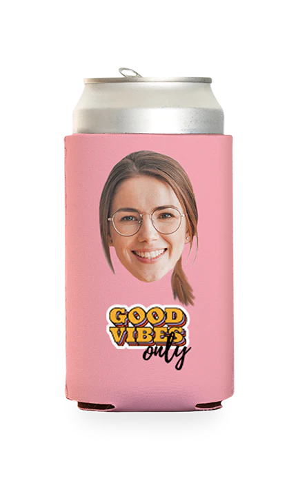 Custom Good Vibes Only Can Cooler - Image 15