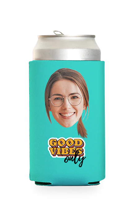 Custom Good Vibes Only Can Cooler - Image 17