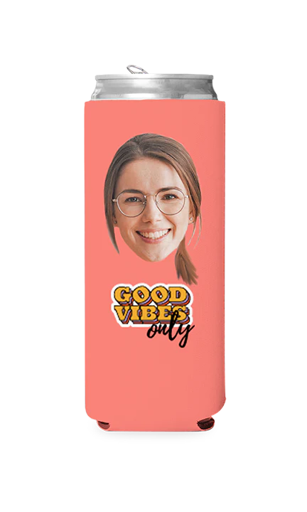 Custom Good Vibes Only Can Cooler - Image 2