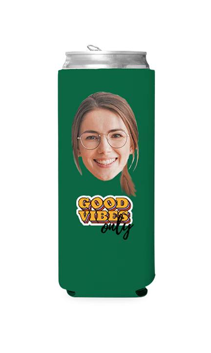 Custom Good Vibes Only Can Cooler - Image 3