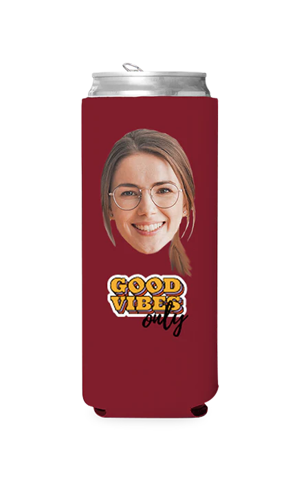Custom Good Vibes Only Can Cooler - Image 4