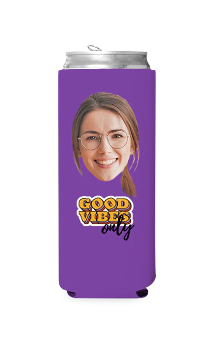 Custom Good Vibes Only Can Cooler - Image 8