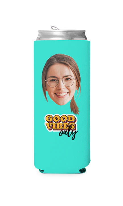 Custom Good Vibes Only Can Cooler - Image 9