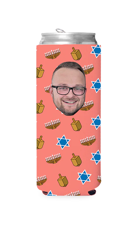Custom Hanukkah Can Cooler - Image 2