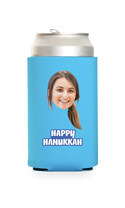 Custom Happy Hanukkah Can Cooler