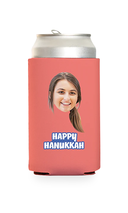 Custom Happy Hanukkah Can Cooler - Image 12