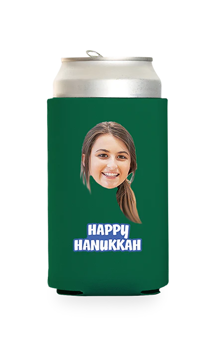 Custom Happy Hanukkah Can Cooler - Image 13