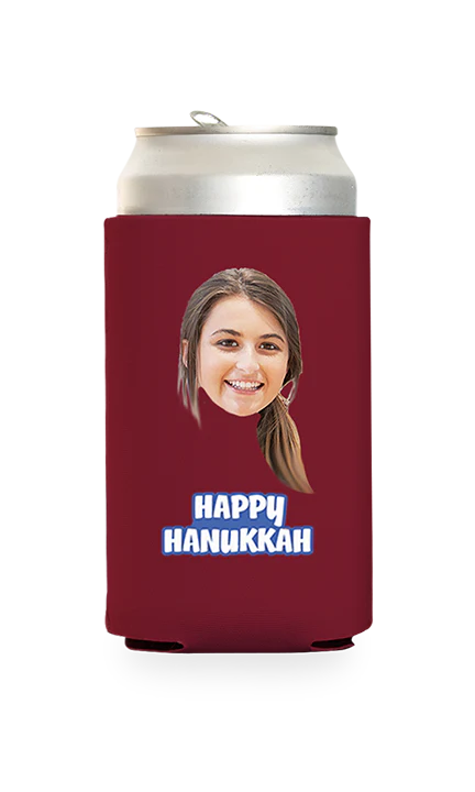 Custom Happy Hanukkah Can Cooler - Image 14