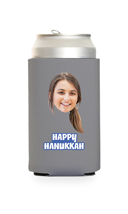 Custom Happy Hanukkah Can Cooler - Image 15