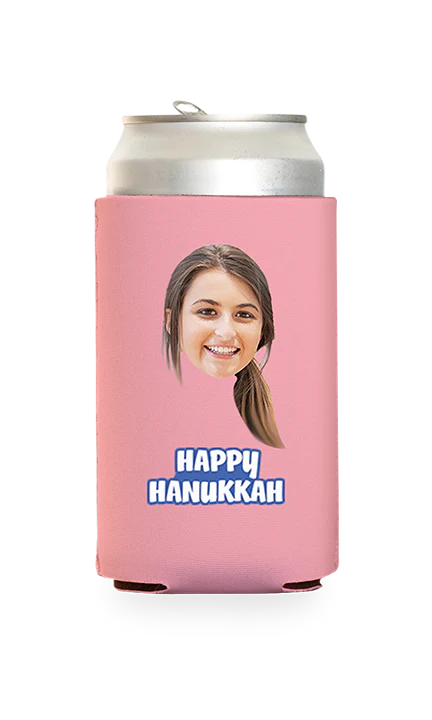 Custom Happy Hanukkah Can Cooler - Image 17