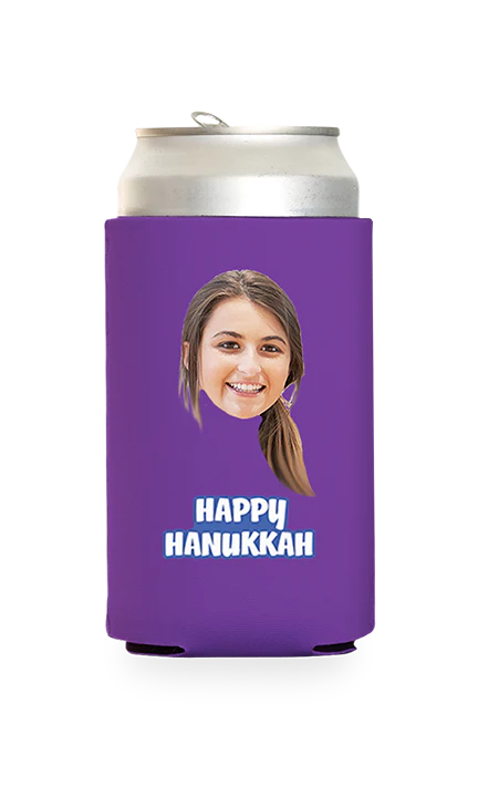 Custom Happy Hanukkah Can Cooler - Image 18