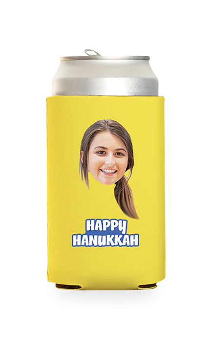 Custom Happy Hanukkah Can Cooler - Image 20