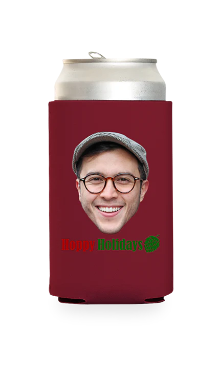 Custom Hoppy Holidays Can Cooler - Image 10